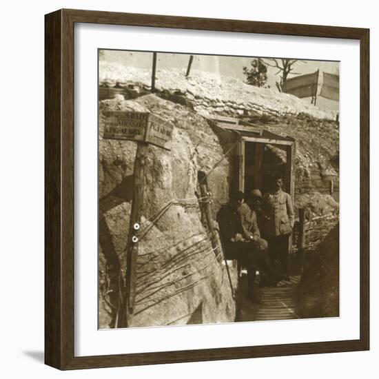 Trenches, Champagne, northern France, c1914-c1918-Unknown-Framed Photographic Print