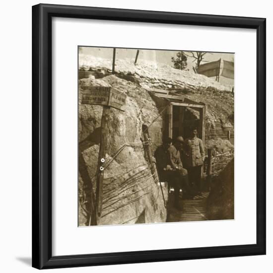 Trenches, Champagne, northern France, c1914-c1918-Unknown-Framed Photographic Print