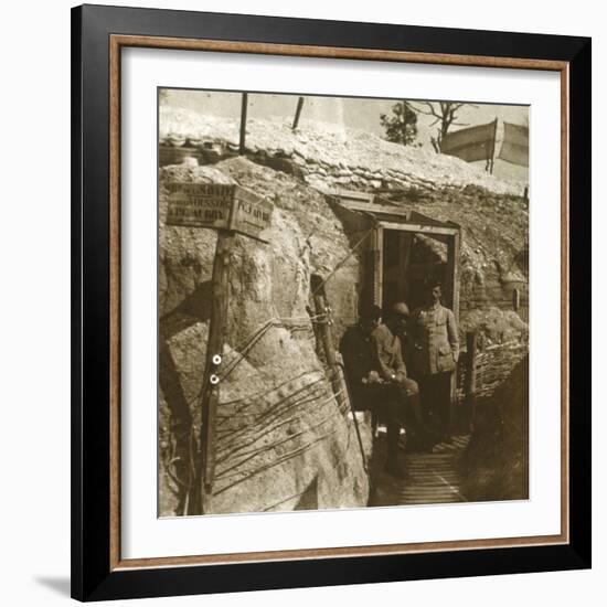 Trenches, Champagne, northern France, c1914-c1918-Unknown-Framed Photographic Print