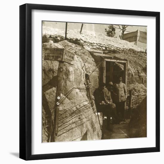 Trenches, Champagne, northern France, c1914-c1918-Unknown-Framed Photographic Print