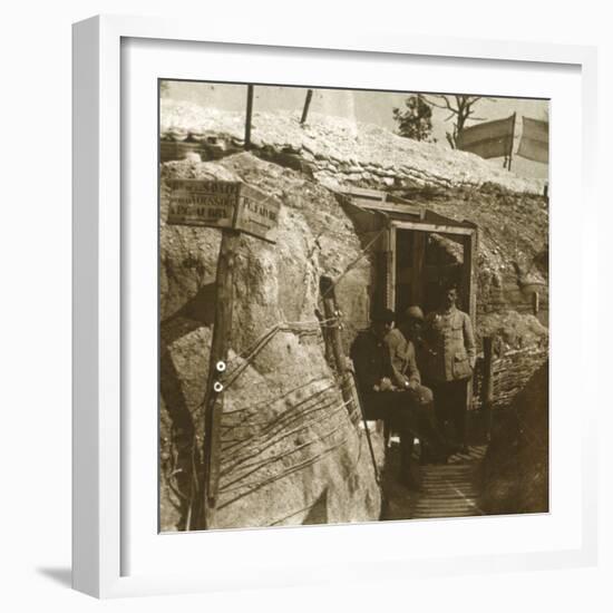 Trenches, Champagne, northern France, c1914-c1918-Unknown-Framed Photographic Print