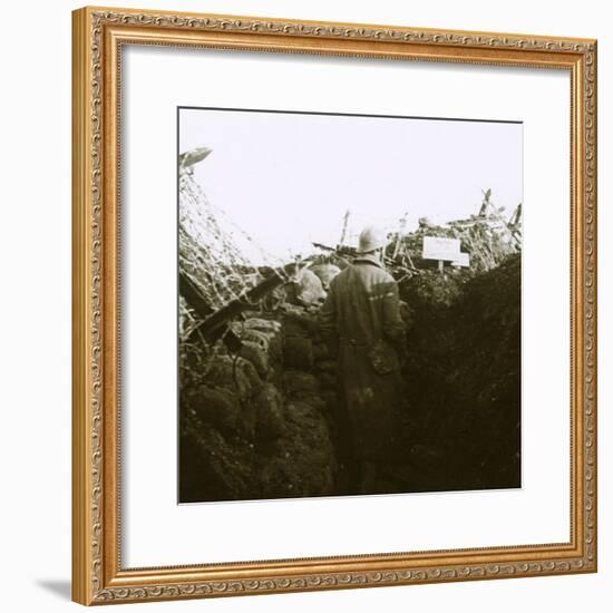 Trenches, Cornille, France, c1914-c1918-Unknown-Framed Photographic Print