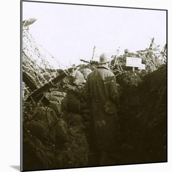 Trenches, Cornille, France, c1914-c1918-Unknown-Mounted Photographic Print