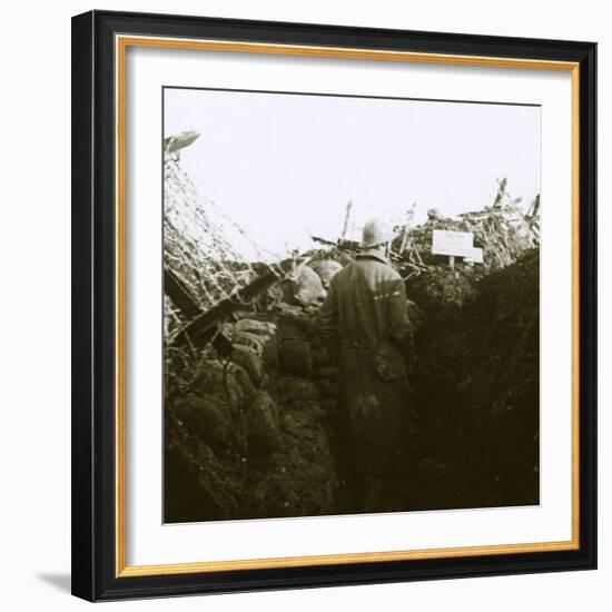 Trenches, Cornille, France, c1914-c1918-Unknown-Framed Photographic Print
