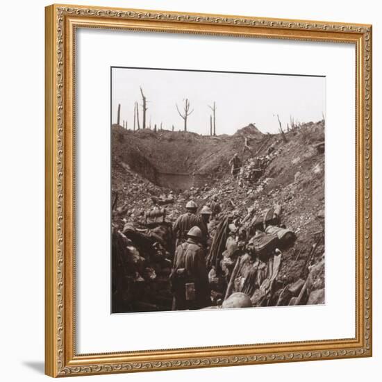 Trenches, Fort Vaux, northern France, c1914-c1918-Unknown-Framed Photographic Print