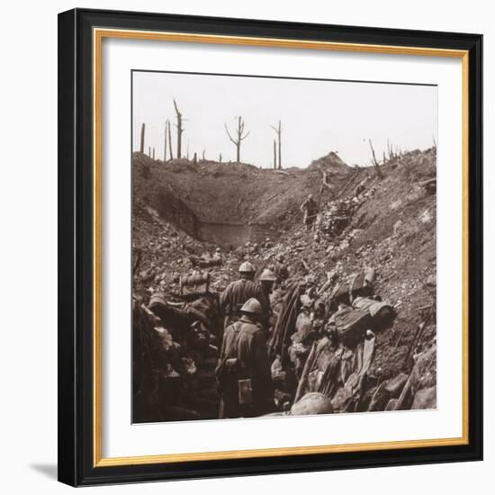 Trenches, Fort Vaux, northern France, c1914-c1918-Unknown-Framed Photographic Print