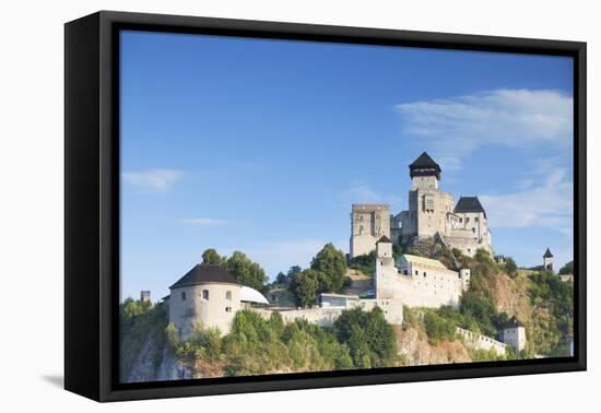 Trencin Castle, Trencin, Trencin Region, Slovakia, Europe-Ian Trower-Framed Premier Image Canvas