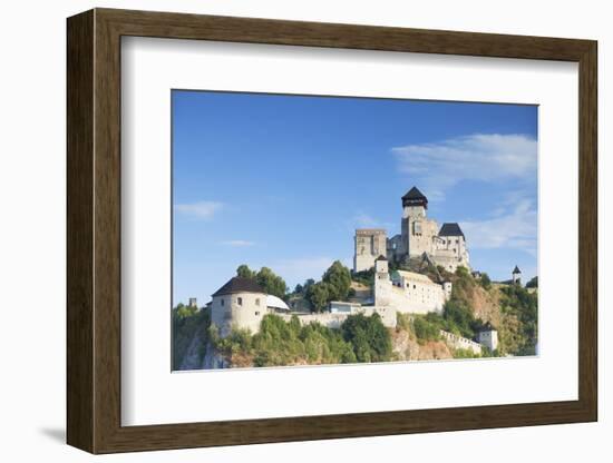 Trencin Castle, Trencin, Trencin Region, Slovakia, Europe-Ian Trower-Framed Photographic Print