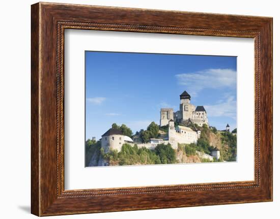 Trencin Castle, Trencin, Trencin Region, Slovakia, Europe-Ian Trower-Framed Photographic Print