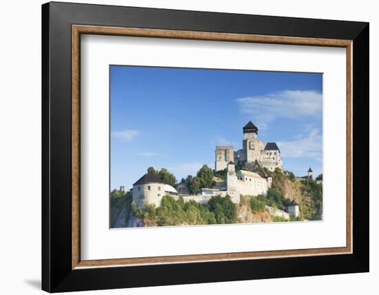 Trencin Castle, Trencin, Trencin Region, Slovakia, Europe-Ian Trower-Framed Photographic Print