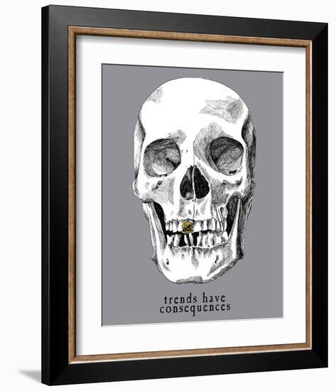 Trends Have Consequences-Urban Cricket-Framed Art Print