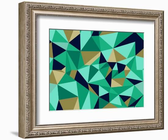 Trendy Abstract Geometric Pattern-cienpies-Framed Art Print