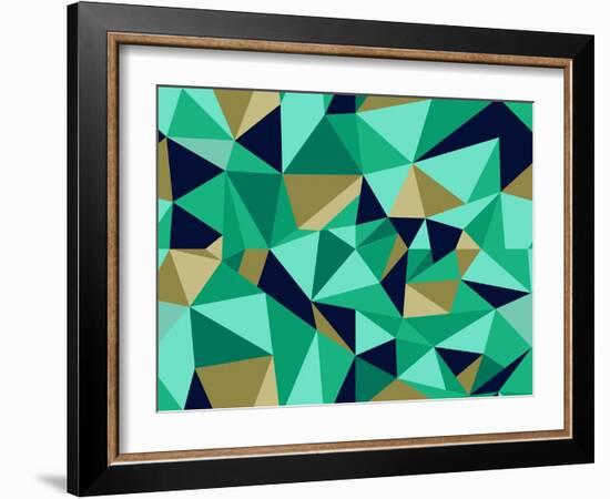 Trendy Abstract Geometric Pattern-cienpies-Framed Art Print