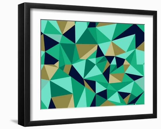 Trendy Abstract Geometric Pattern-cienpies-Framed Art Print