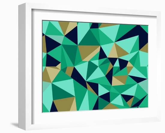 Trendy Abstract Geometric Pattern-cienpies-Framed Art Print