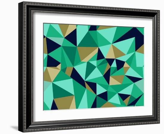 Trendy Abstract Geometric Pattern-cienpies-Framed Art Print