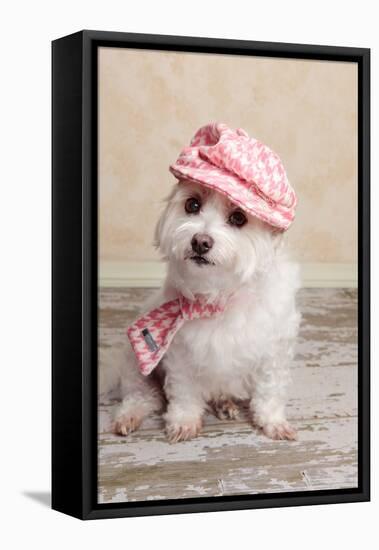 Trendy Cute Dog-lovleah-Framed Premier Image Canvas