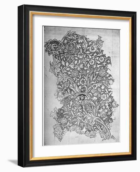 Trent' Pattern Printed Linen, 1892-William Morris-Framed Giclee Print