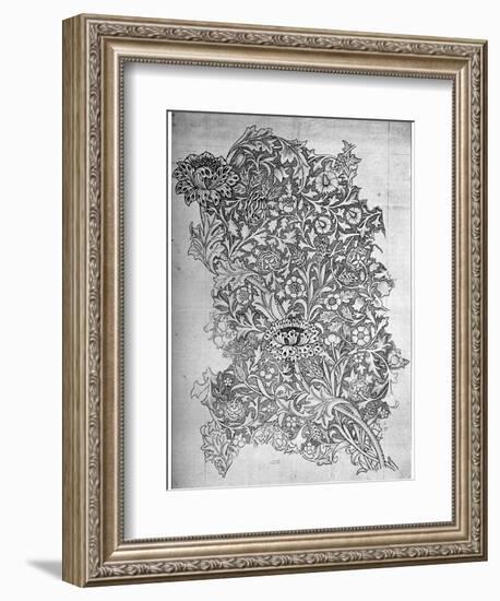 Trent' Pattern Printed Linen, 1892-William Morris-Framed Giclee Print