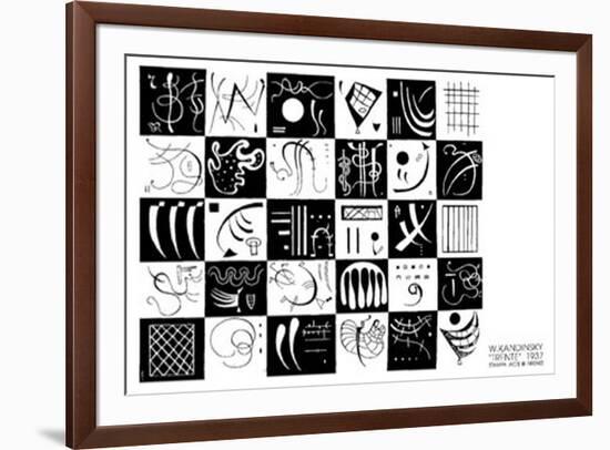 Trente,1937-Wassily Kandinsky-Framed Serigraph