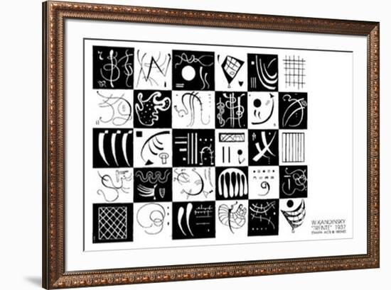 Trente,1937-Wassily Kandinsky-Framed Serigraph