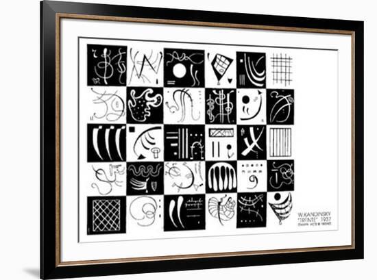 Trente,1937-Wassily Kandinsky-Framed Serigraph