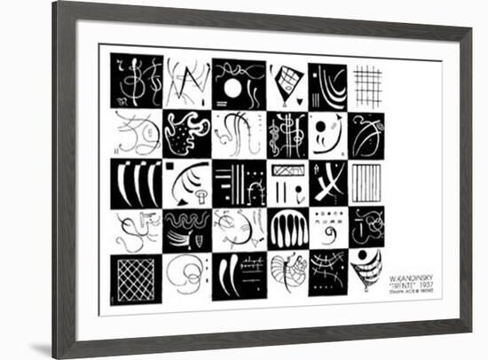 Trente,1937-Wassily Kandinsky-Framed Serigraph