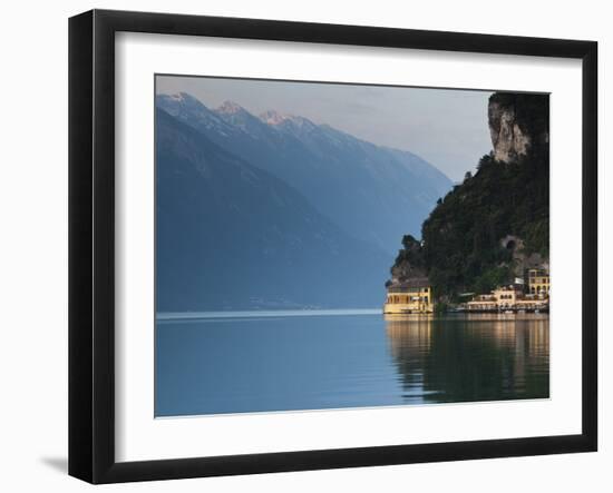 Trentino-Alto Adige, Lake District, Lake Garda, Riva Del Garda, Excelsior Hotel at La Punta, Italy-Walter Bibikow-Framed Photographic Print