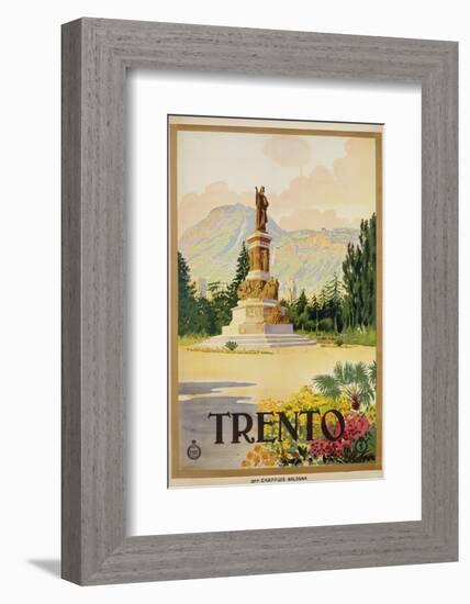 Trento Travel Poster-null-Framed Photographic Print