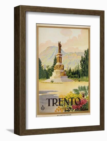 Trento Travel Poster-null-Framed Photographic Print