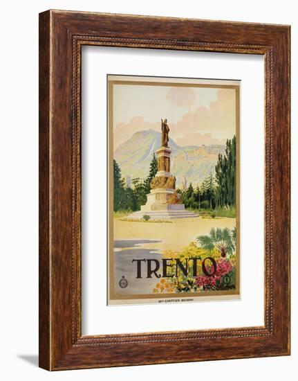 Trento Travel Poster-null-Framed Photographic Print