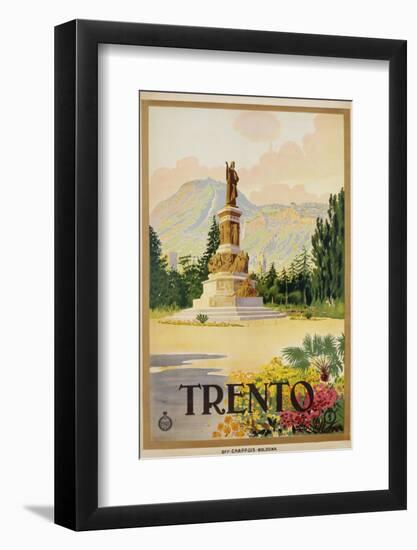 Trento Travel Poster-null-Framed Photographic Print