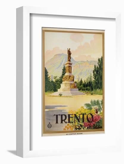 Trento Travel Poster-null-Framed Photographic Print