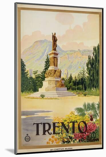 Trento Travel Poster-null-Mounted Photographic Print