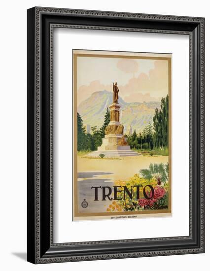 Trento Travel Poster-null-Framed Photographic Print