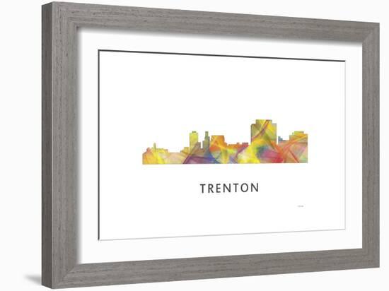 Trenton New Jersey Skyline-Marlene Watson-Framed Giclee Print