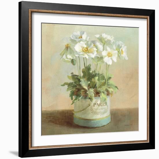 Tres Chic Poppies-Danhui Nai-Framed Art Print