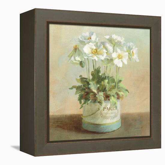 Tres Chic Poppies-Danhui Nai-Framed Stretched Canvas