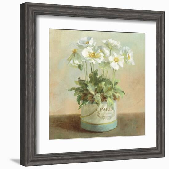 Tres Chic Poppies-Danhui Nai-Framed Art Print