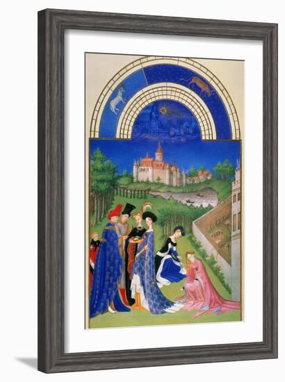 Tres Riches Heures: April-null-Framed Giclee Print