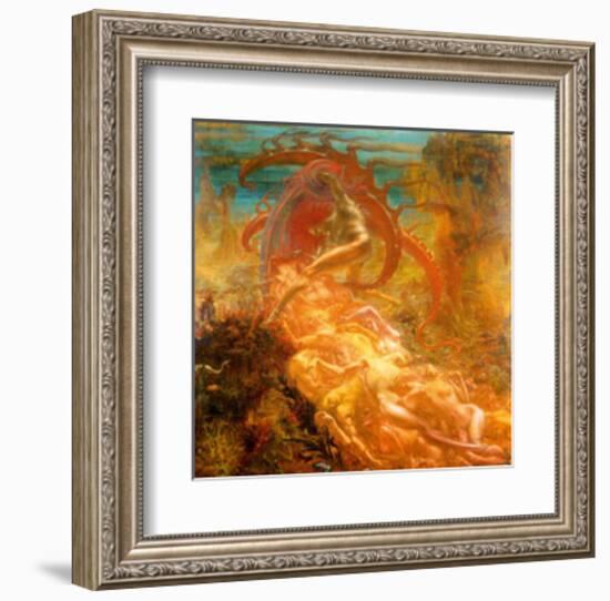 Tresors de Satan, 1895-Jean Delville-Framed Art Print