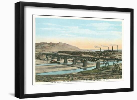 Trestle over Rio Grande, El Paso-null-Framed Art Print