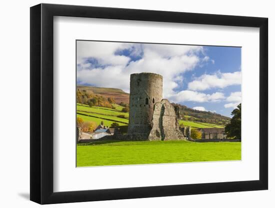 Tretower Castle, Powys, Wales, United Kingdom, Europe-Billy Stock-Framed Photographic Print