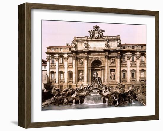 Trevi Fountain, 1890s-Science Source-Framed Giclee Print