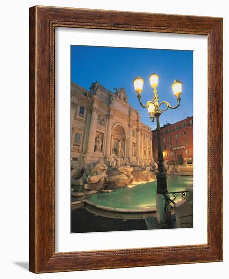 Trevi Fountain at Night, Rome, Italy-Walter Bibikow-Framed Photographic Print