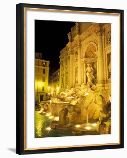 Trevi Fountain at Night, Rome, Italy-Connie Ricca-Framed Photographic Print