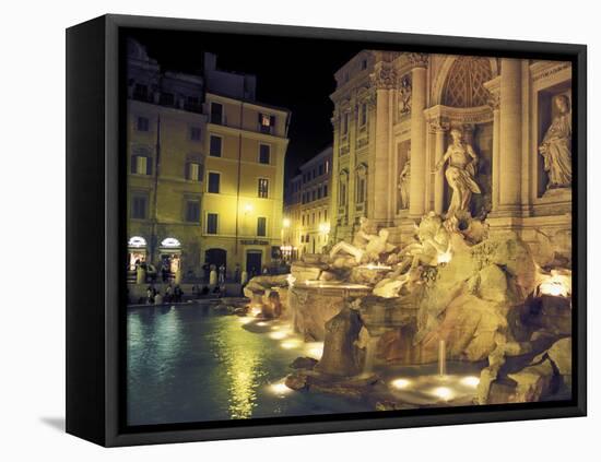 Trevi Fountain at Night, Rome, Italy-Connie Ricca-Framed Premier Image Canvas