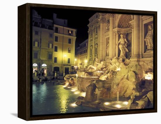 Trevi Fountain at Night, Rome, Italy-Connie Ricca-Framed Premier Image Canvas