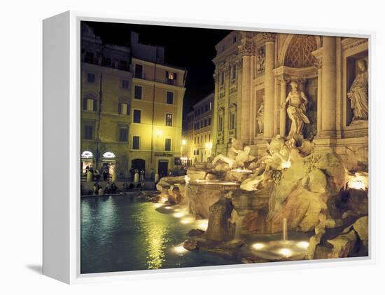 Trevi Fountain at Night, Rome, Italy-Connie Ricca-Framed Premier Image Canvas