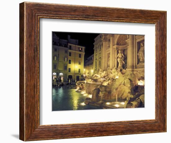 Trevi Fountain at Night, Rome, Italy-Connie Ricca-Framed Photographic Print